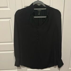 White Market Black House blouse
